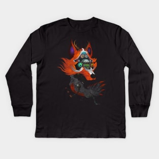 FOX GOD NINE TAILS Kids Long Sleeve T-Shirt